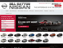 Tablet Screenshot of billgattonnissan.net